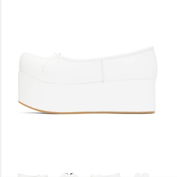 Flat Apartment Ballerina Platform Lambskin Shoes - Picture 2 of 12